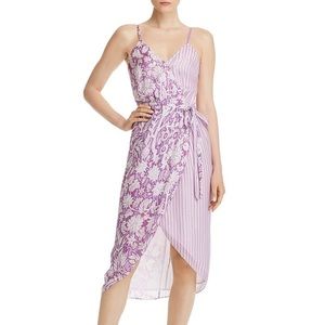 Hemant & Nandita Printed Wrap Dress - Purple